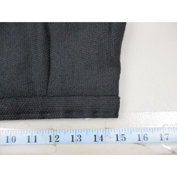 VINTAGE Pencil Skirt Gibi Roma Womens 10 30x25 Virgin Wool Black Dark Academia M - Picture 7 of 11